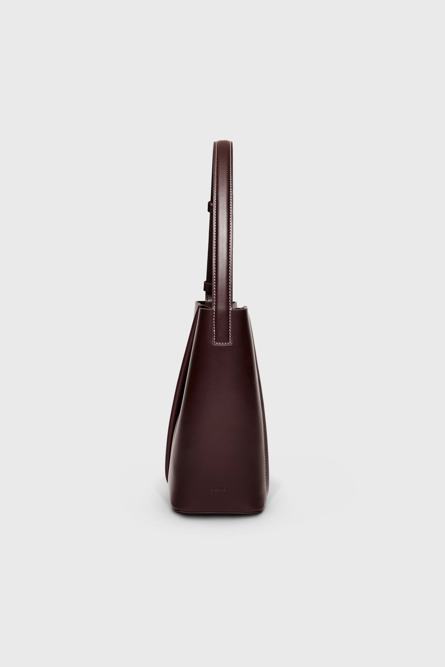 THE MEDIUM TOTE PLISSÉ BURGUNDY