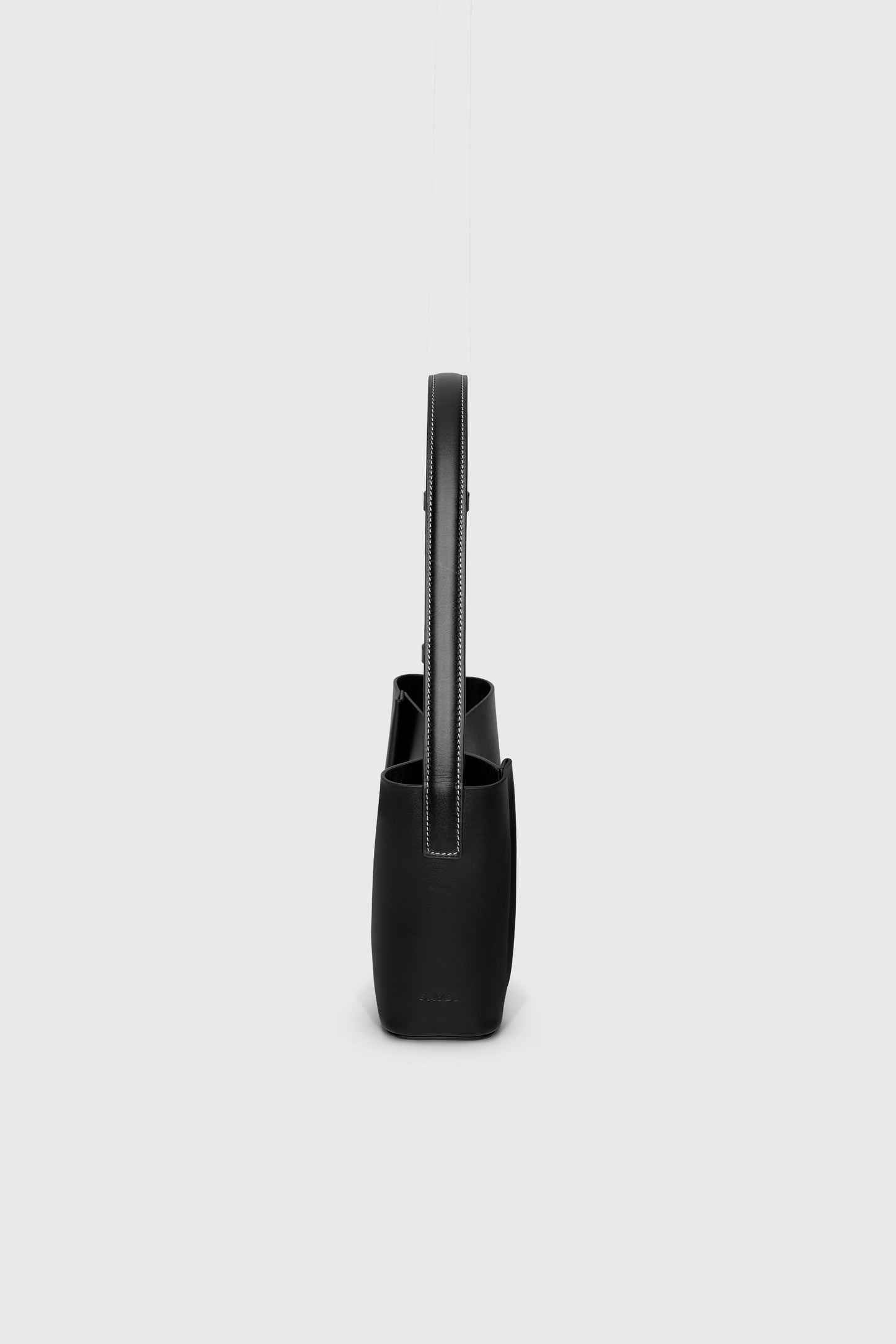 THE SMALL TOTE PLISSÉ BLACK
