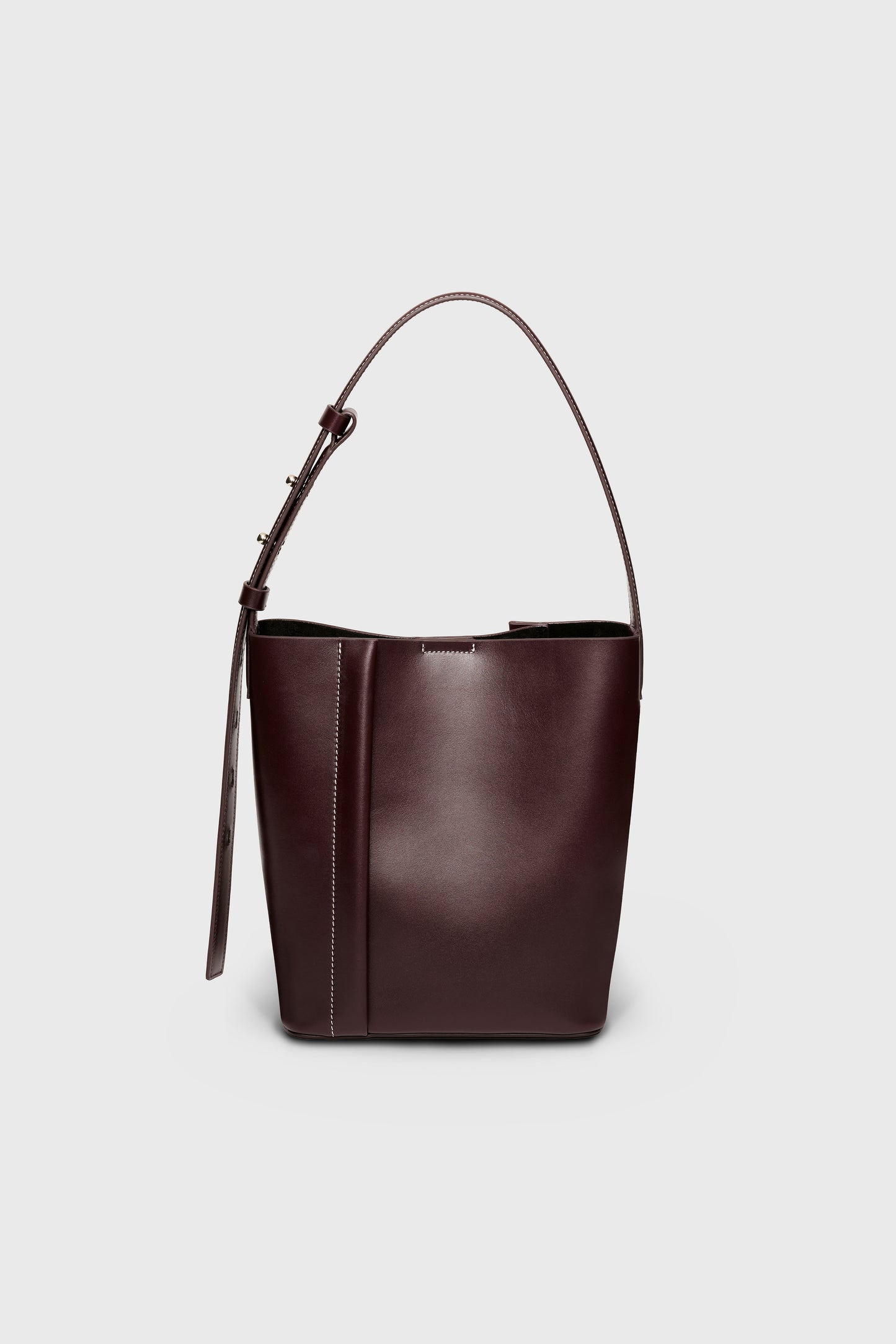 THE MEDIUM TOTE PLISSÉ BURGUNDY