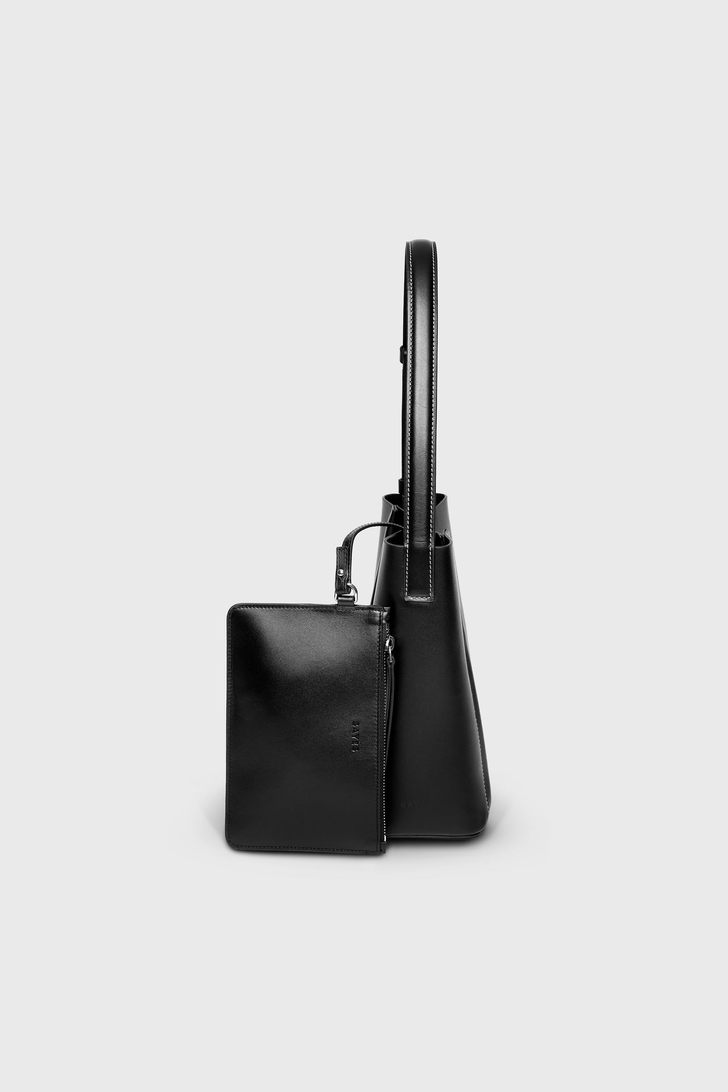 THE MEDIUM TOTE PLISSÉ BLACK